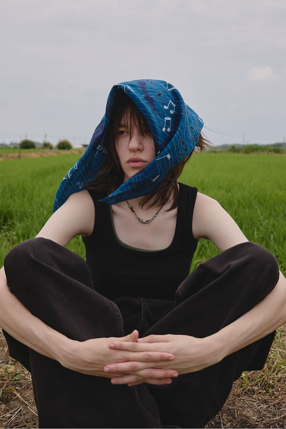 Hatchingroom - Notes Scarf (Blue) product image 7 | TRAB K-Fashion Australia