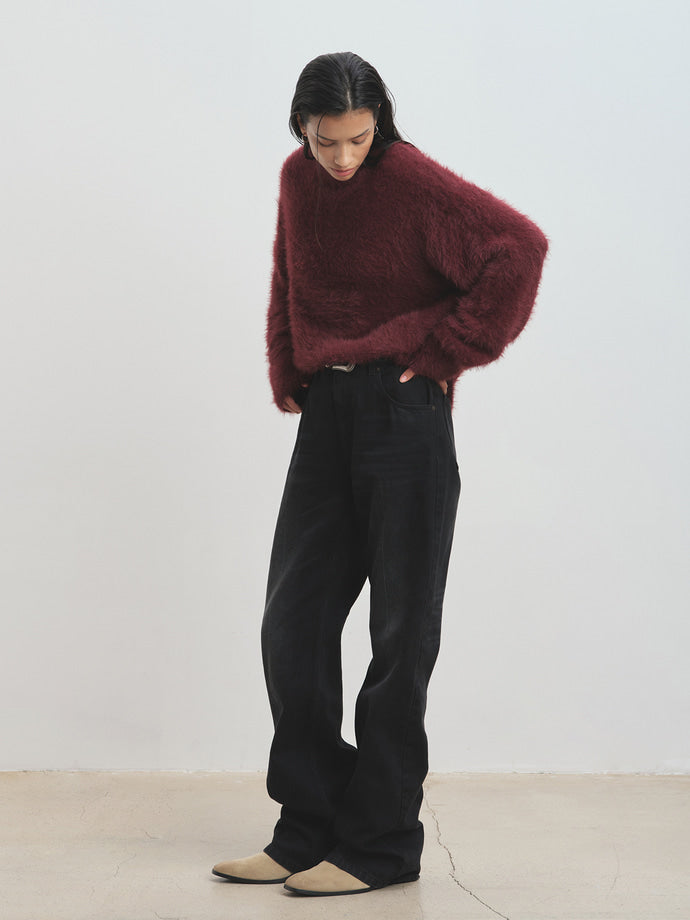 Tonywack - Flared-Leg Denim Jeans (Faded Black) product image 2 | TRAB K-Fashion Australia