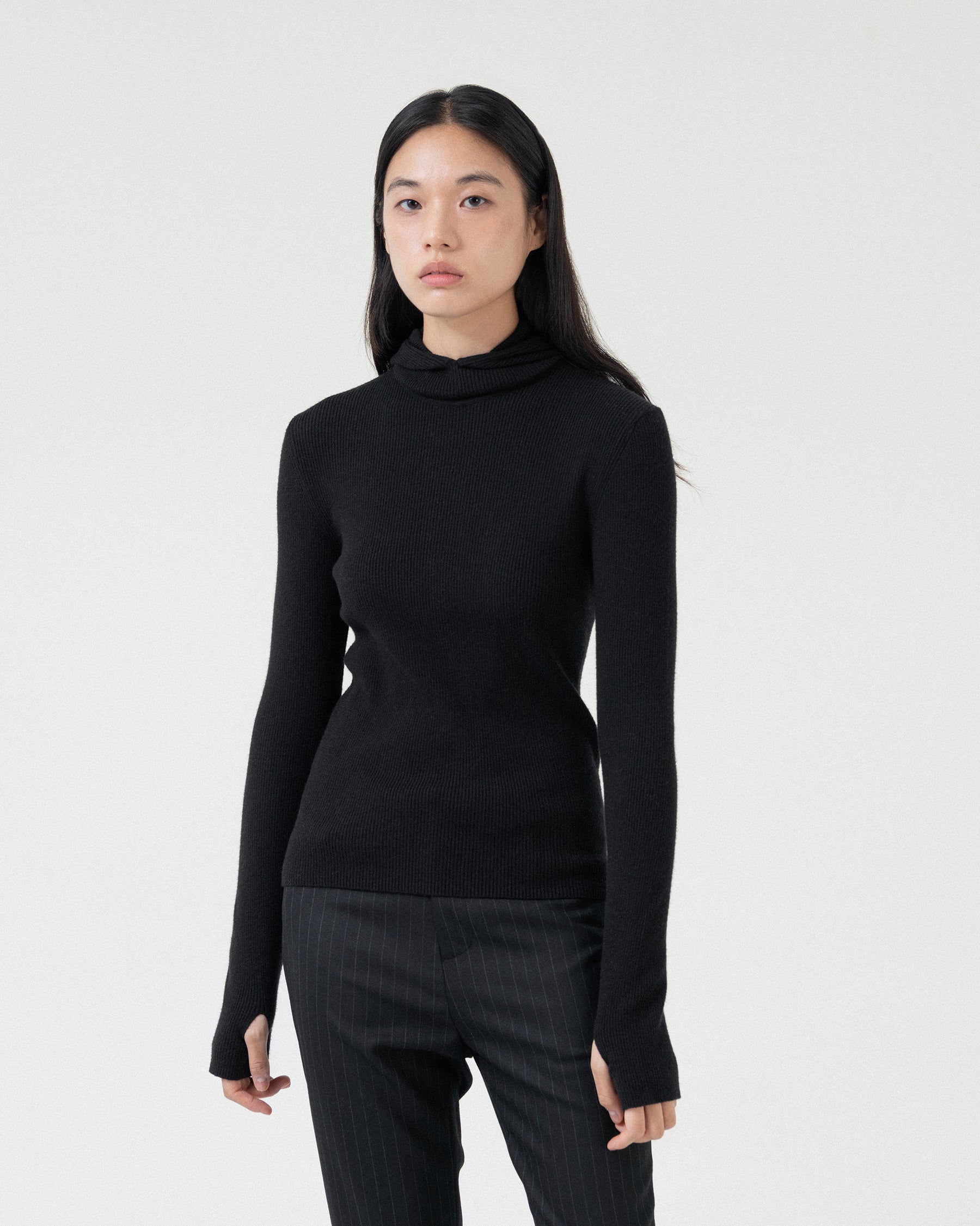 Brownyard - Hood Knit (Black) product image 1 | TRAB K-Fashion Australia