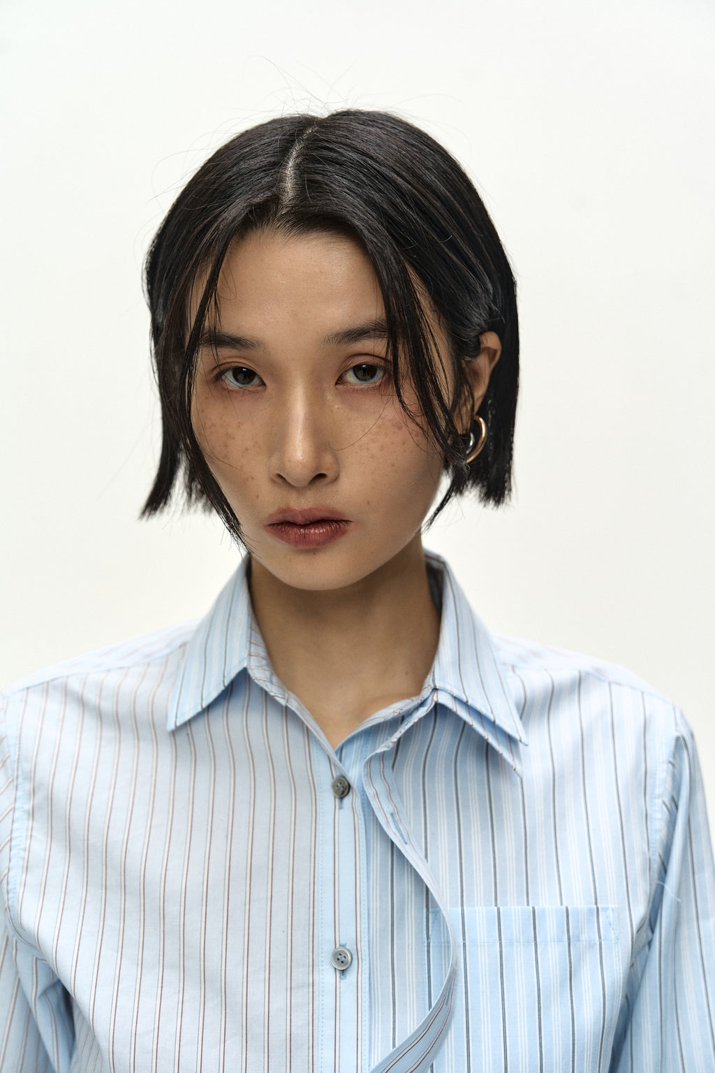 Andersson Bell - Split-Stripe Contour Shirt (blue) (Blue) product image 6 | TRAB K-Fashion Australia
