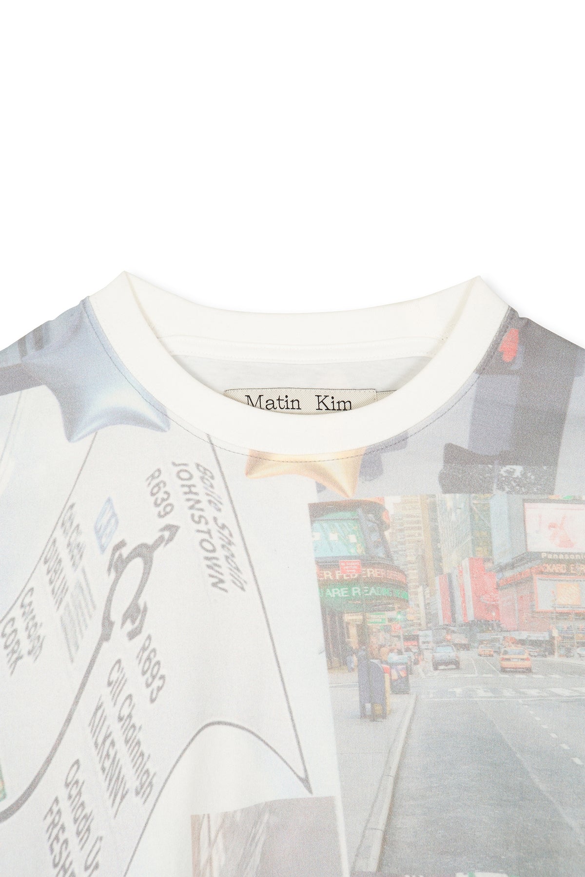 Matin Kim - Peaches Photography Crop Top (White) product image 4 | TRAB K-Fashion Australia