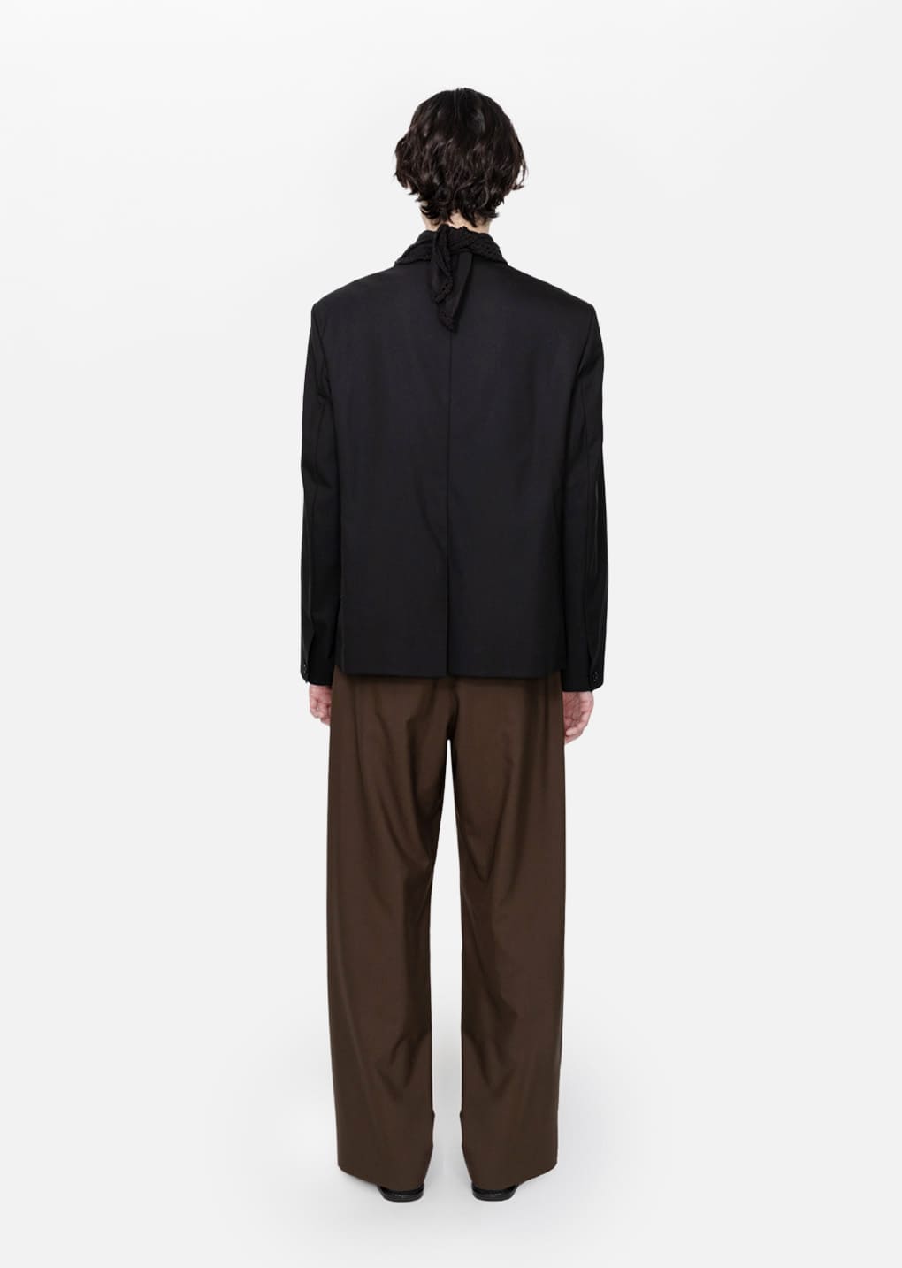 Amomento - Wool Wide Pants (Khaki Brown) product image 4 | TRAB K-Fashion Australia