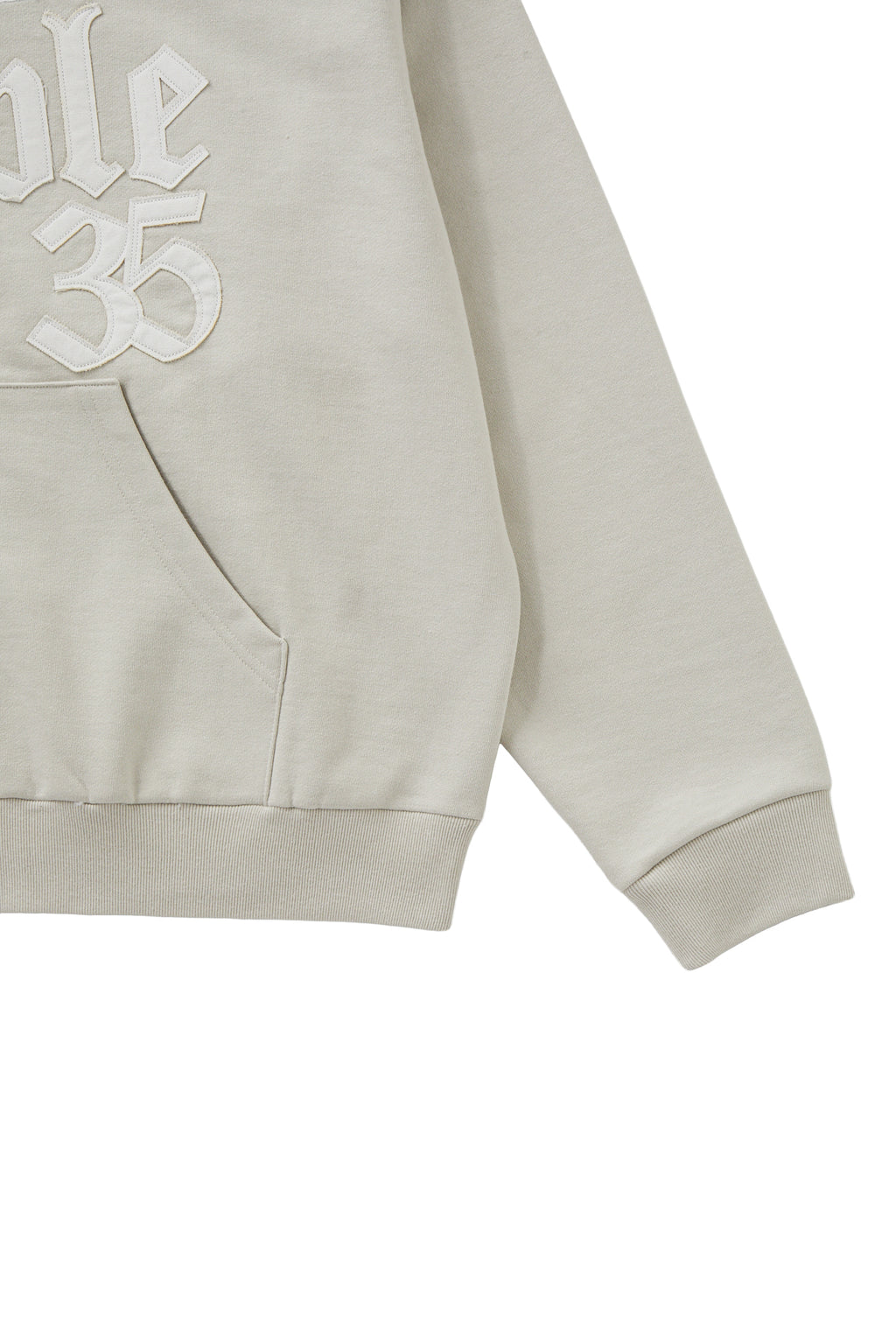 Deinet - Applique Able Oversize Hood Zip Up (Grey) product image 5 | TRAB K-Fashion Australia
