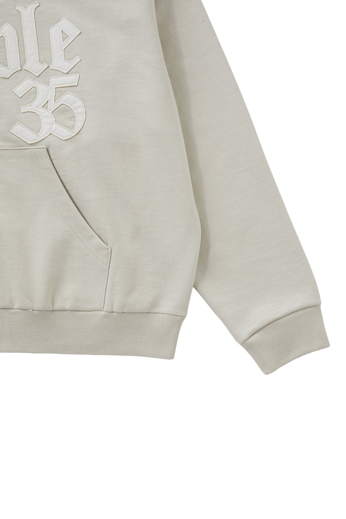 Deinet - Applique Able Oversize Hood Zip Up (Grey) product image 5 | TRAB K-Fashion Australia
