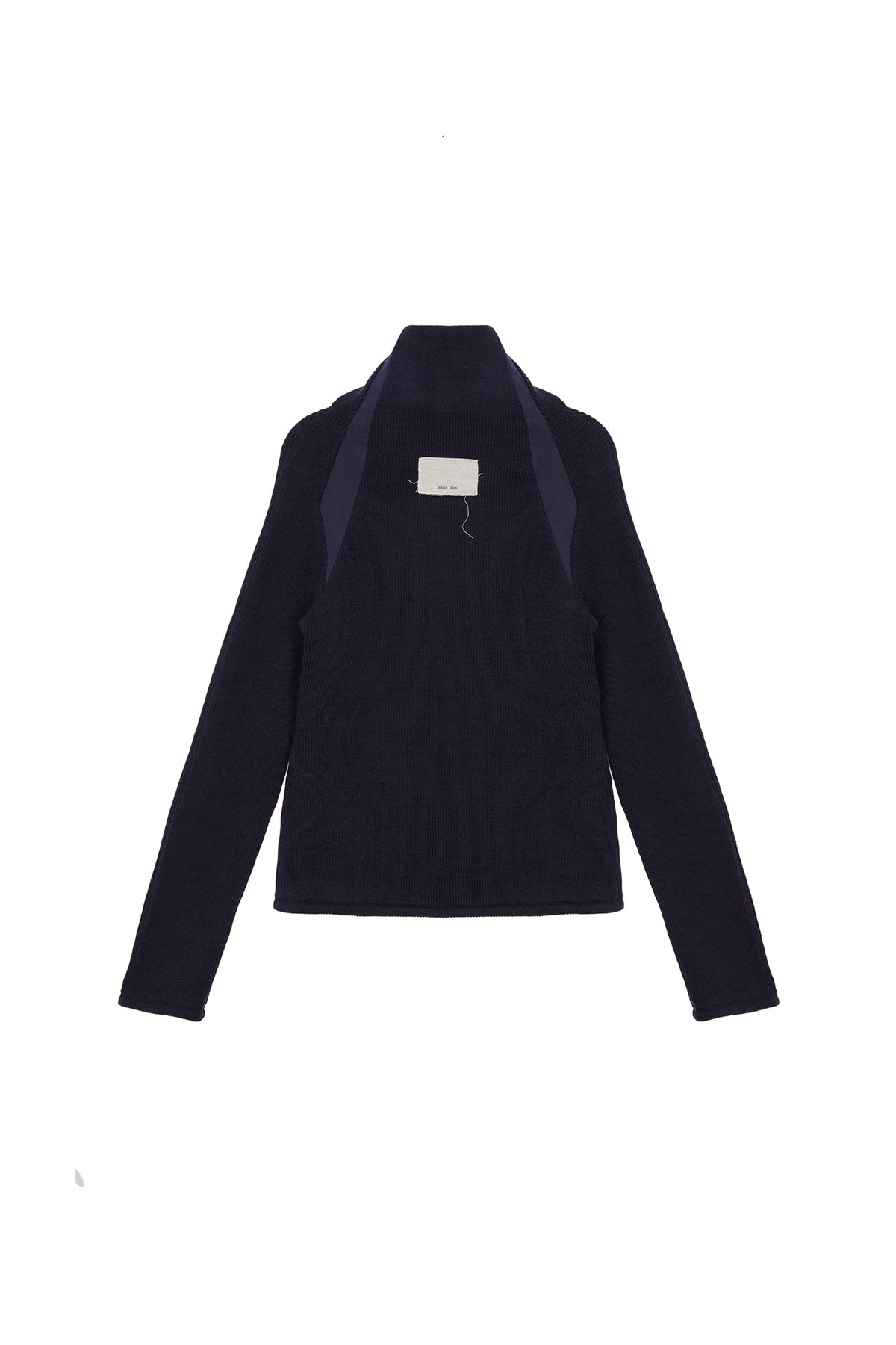 Matin Kim - High Neck Raglan Zip T-shirts (Navy) product image 2 | TRAB K-Fashion Australia