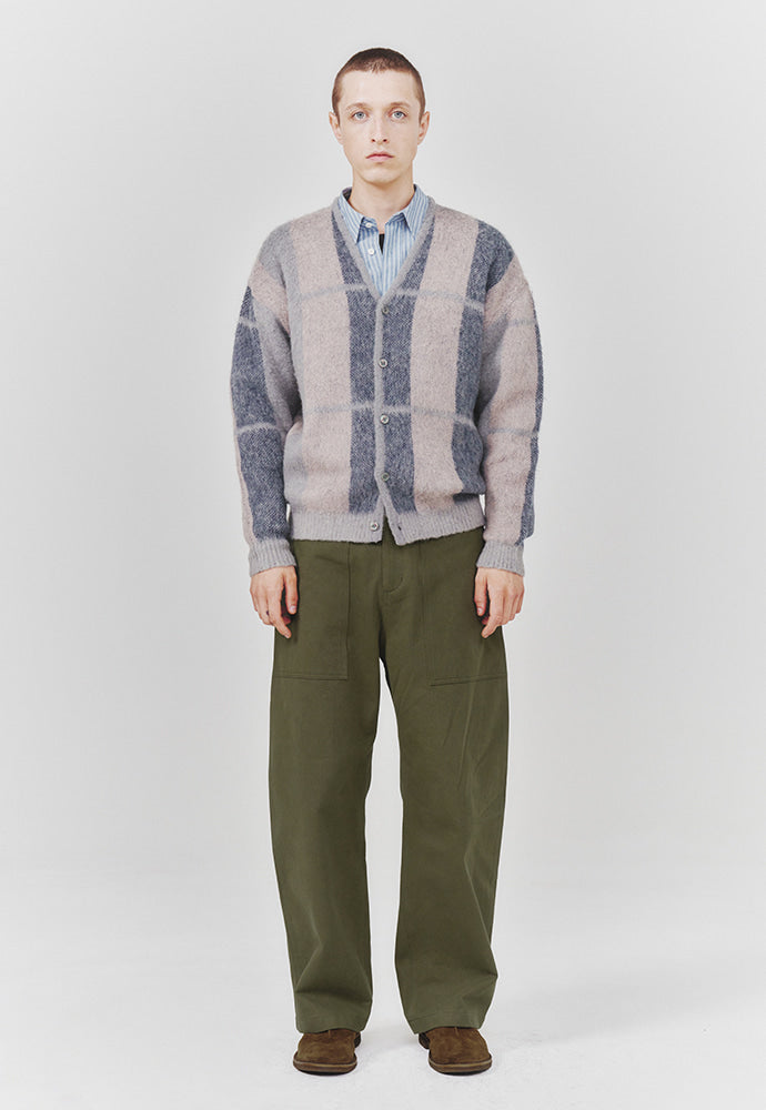 Art if acts - Mohair Ombre Check Cardigan (Grey) product image 2 | TRAB K-Fashion Australia