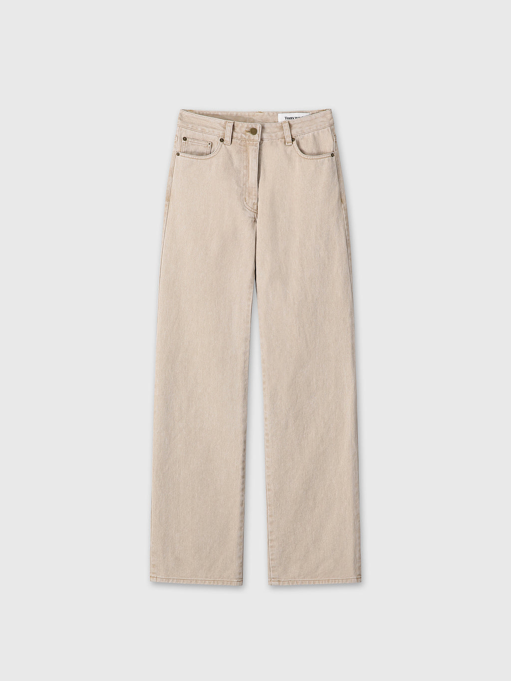 Tonywack - Washed Cotton Straight Pants (Washed Beige) product image 8 | TRAB K-Fashion Australia