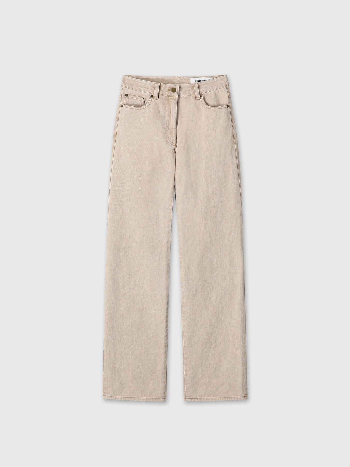Tonywack - Washed Cotton Straight Pants (Washed Beige) product image 8 | TRAB K-Fashion Australia