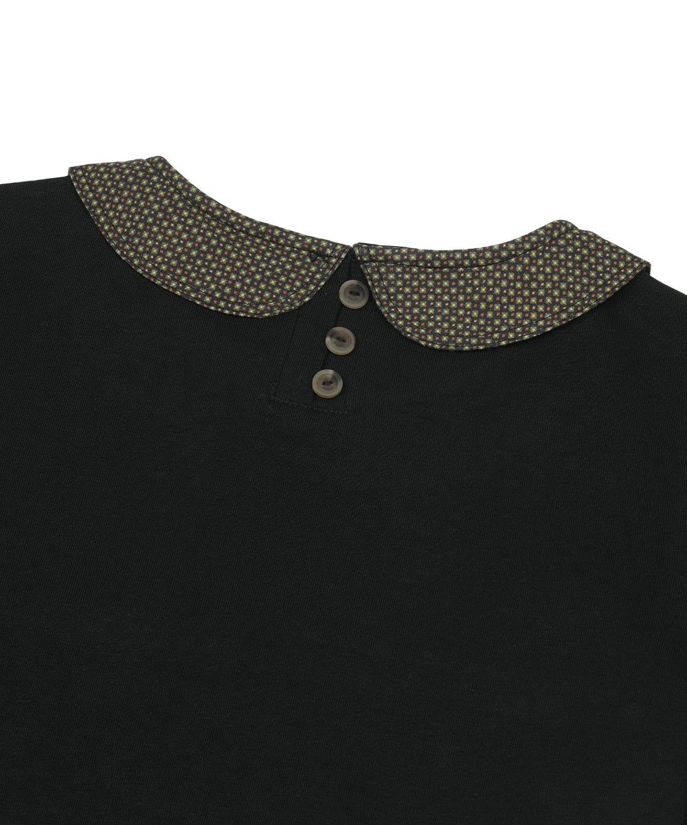 Coyseio - Round Collar Half Blouse (Black) product image 10 | TRAB K-Fashion Australia