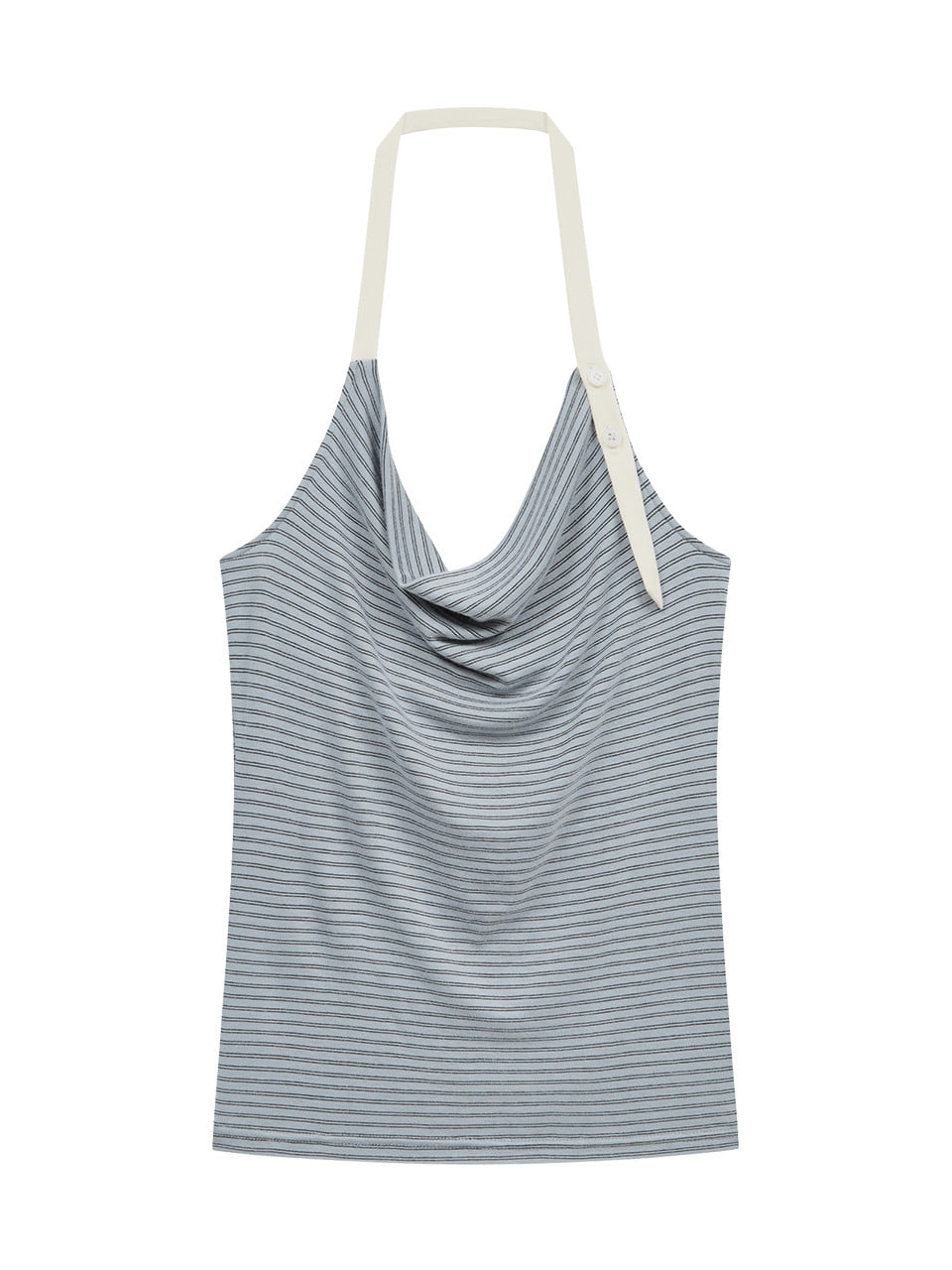 Margarin Fingers - Stripe Halter Top (Blue) product image 2 | TRAB K-Fashion Australia