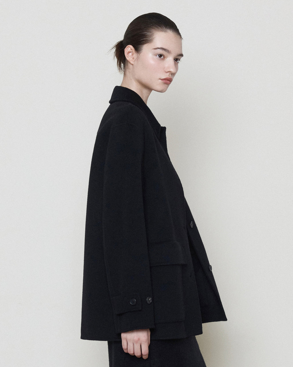 Brownyard - Handmade Half Coat (Black) product image 4 | TRAB K-Fashion Australia