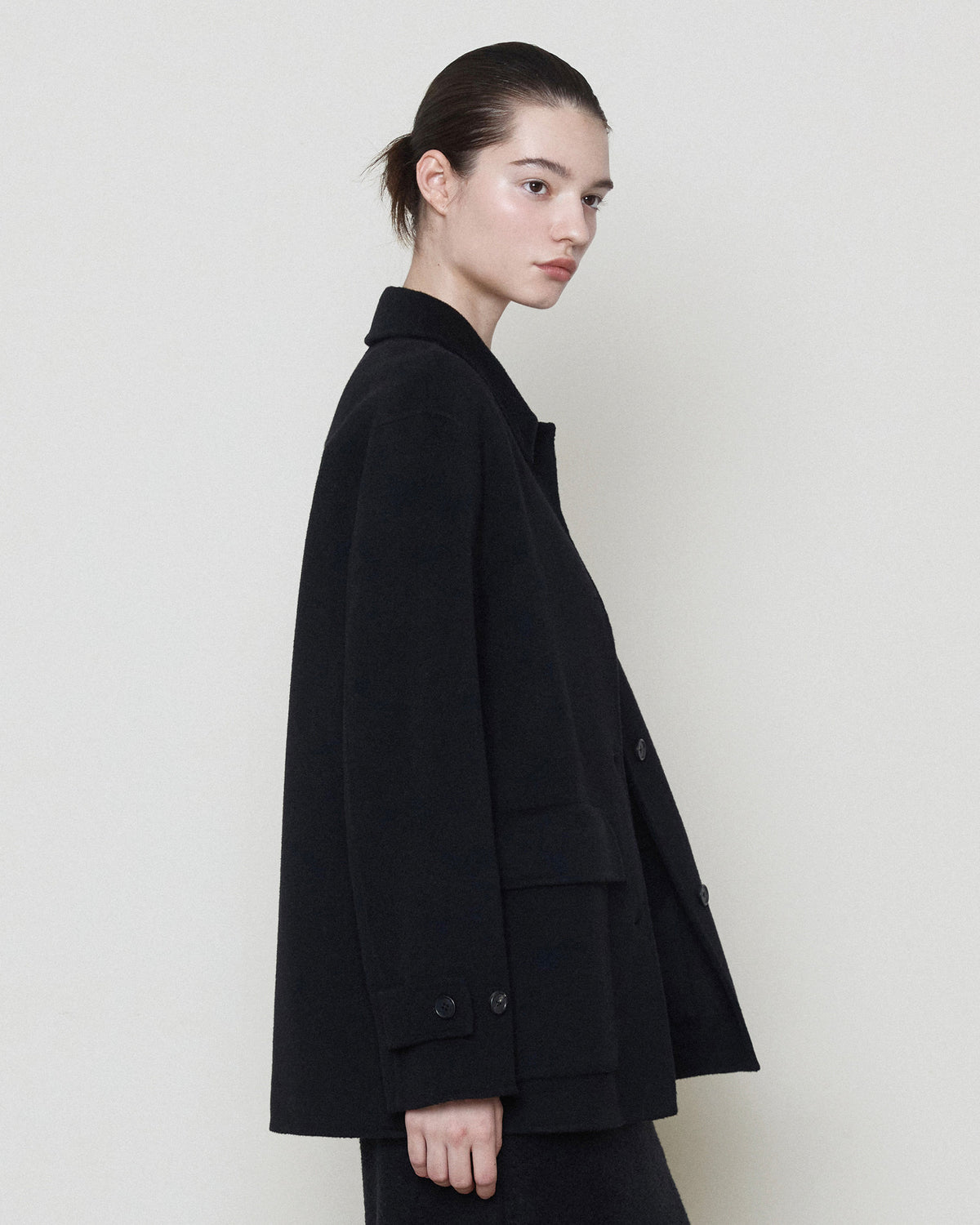 Brownyard - Handmade Half Coat (Black) product image 4 | TRAB K-Fashion Australia