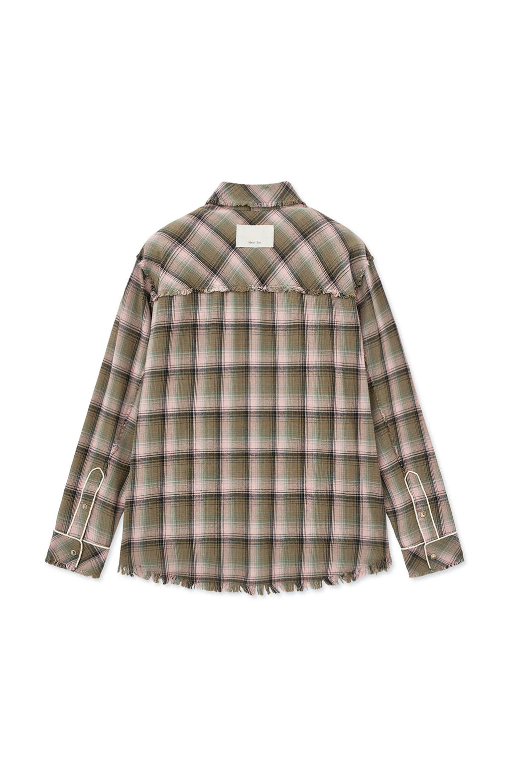 Matin Kim - Check Flannel Pocket Shirt (Pink) product image 2 | TRAB K-Fashion Australia