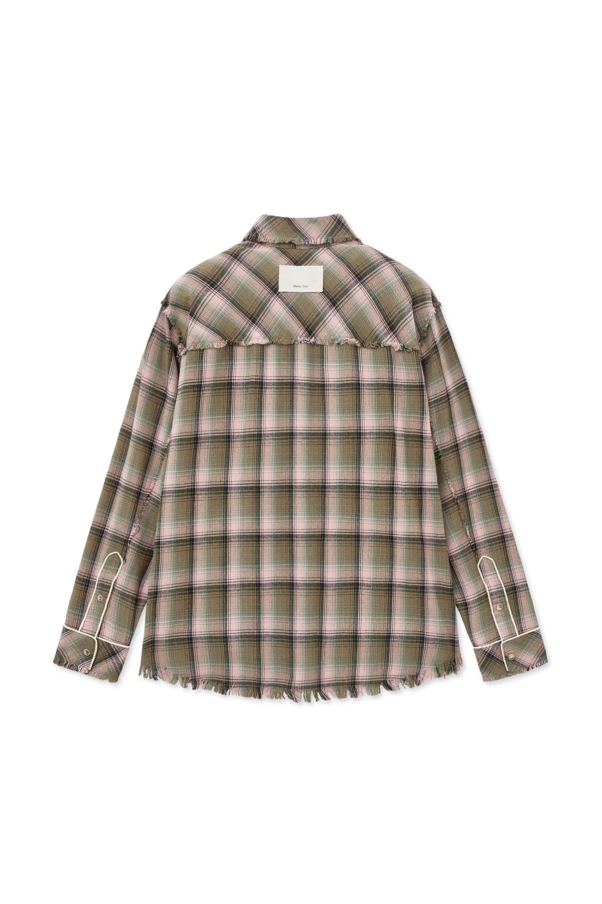 Matin Kim - Check Flannel Pocket Shirt (Pink) product image 2 | TRAB K-Fashion Australia
