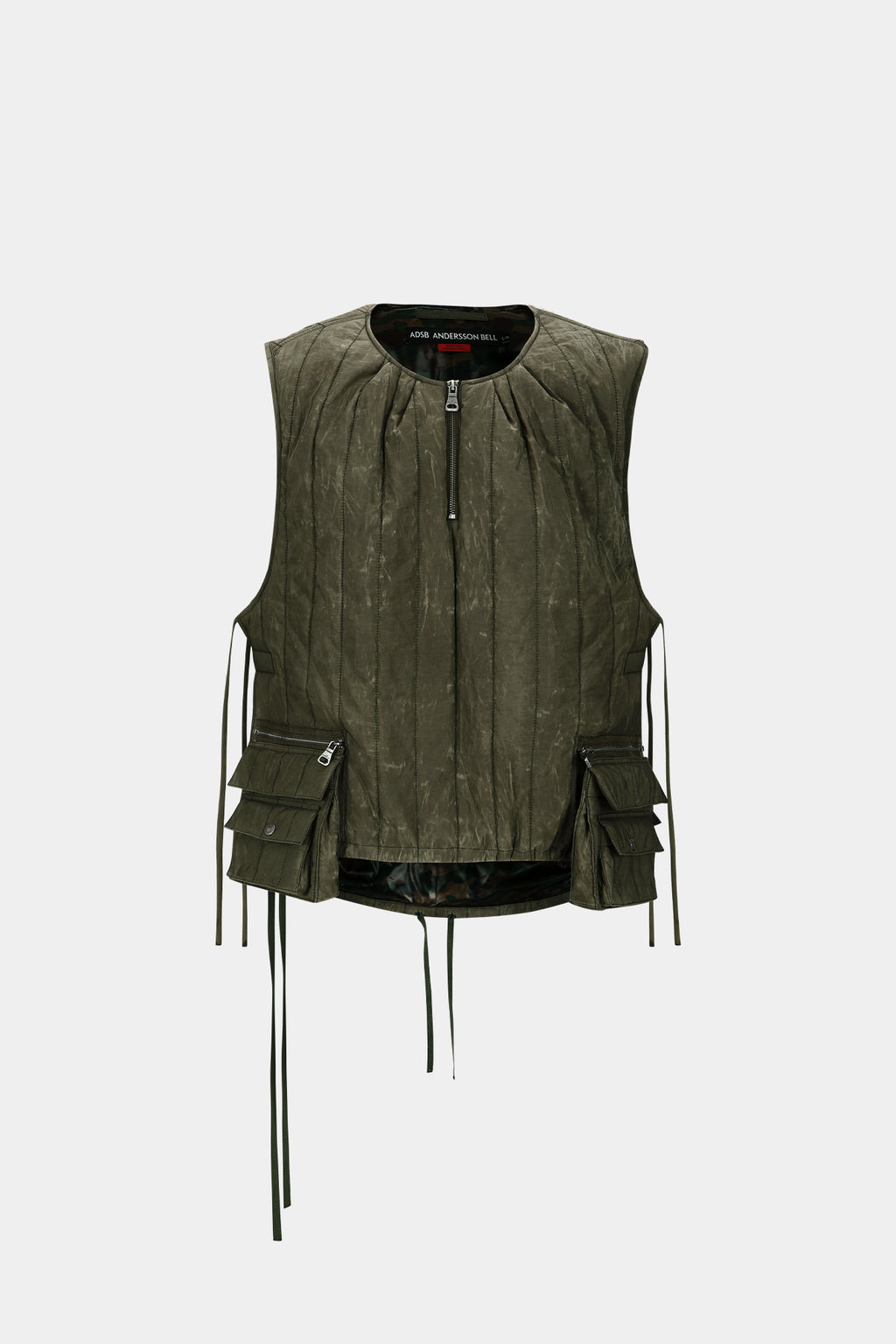 Andersson Bell - Wax Coated Padded Turtle Vest (Khaki) product image 8 | TRAB K-Fashion Australia