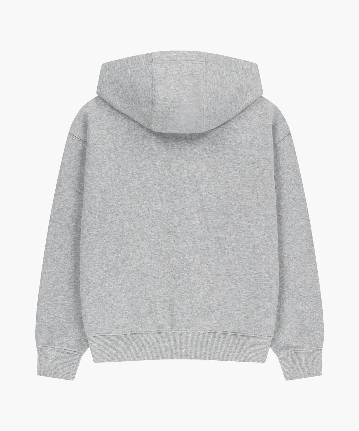 Marithe & Francois Girbaud - Regular Logo Applique Oversized Hoodie Zipup (Heather Gray) product image 2 | TRAB K-Fashion Australia