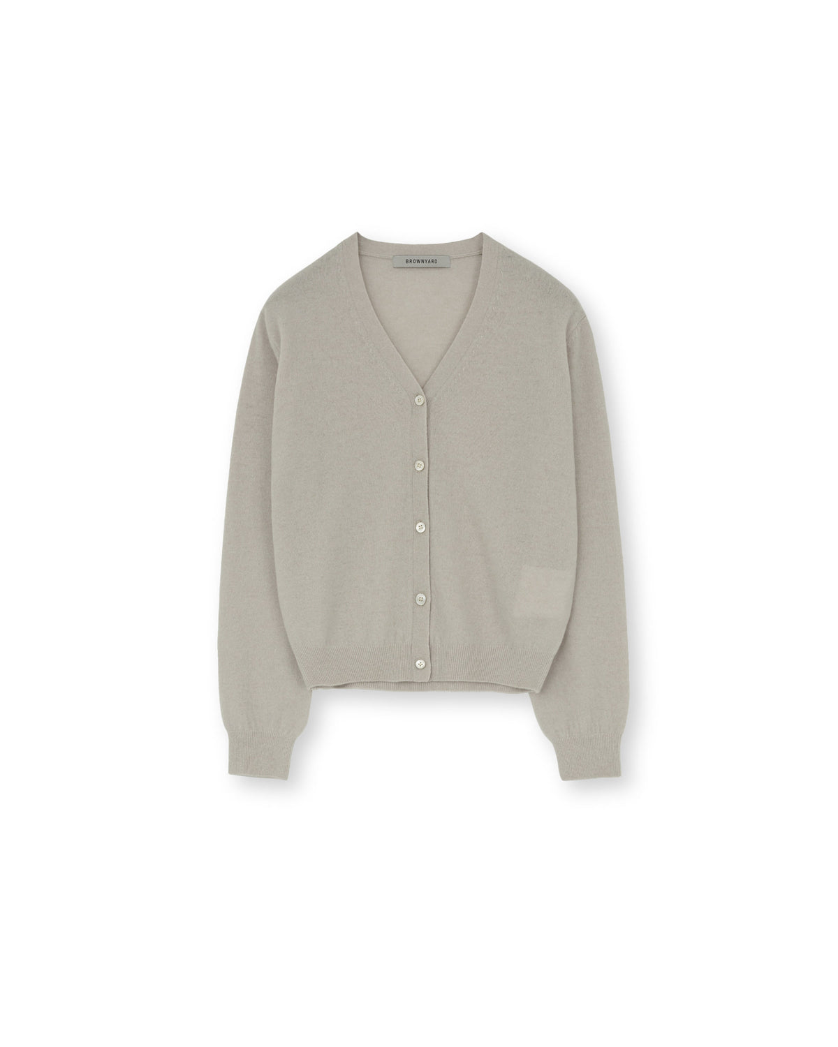 Brownyard - Cashmere V Neck Cardigan (Ivory) product image 3 | TRAB K-Fashion Australia