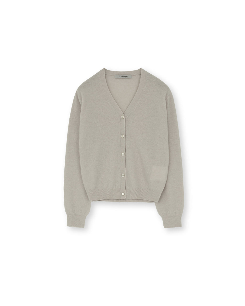 Brownyard - Cashmere V Neck Cardigan (Ivory) product image 3 | TRAB K-Fashion Australia