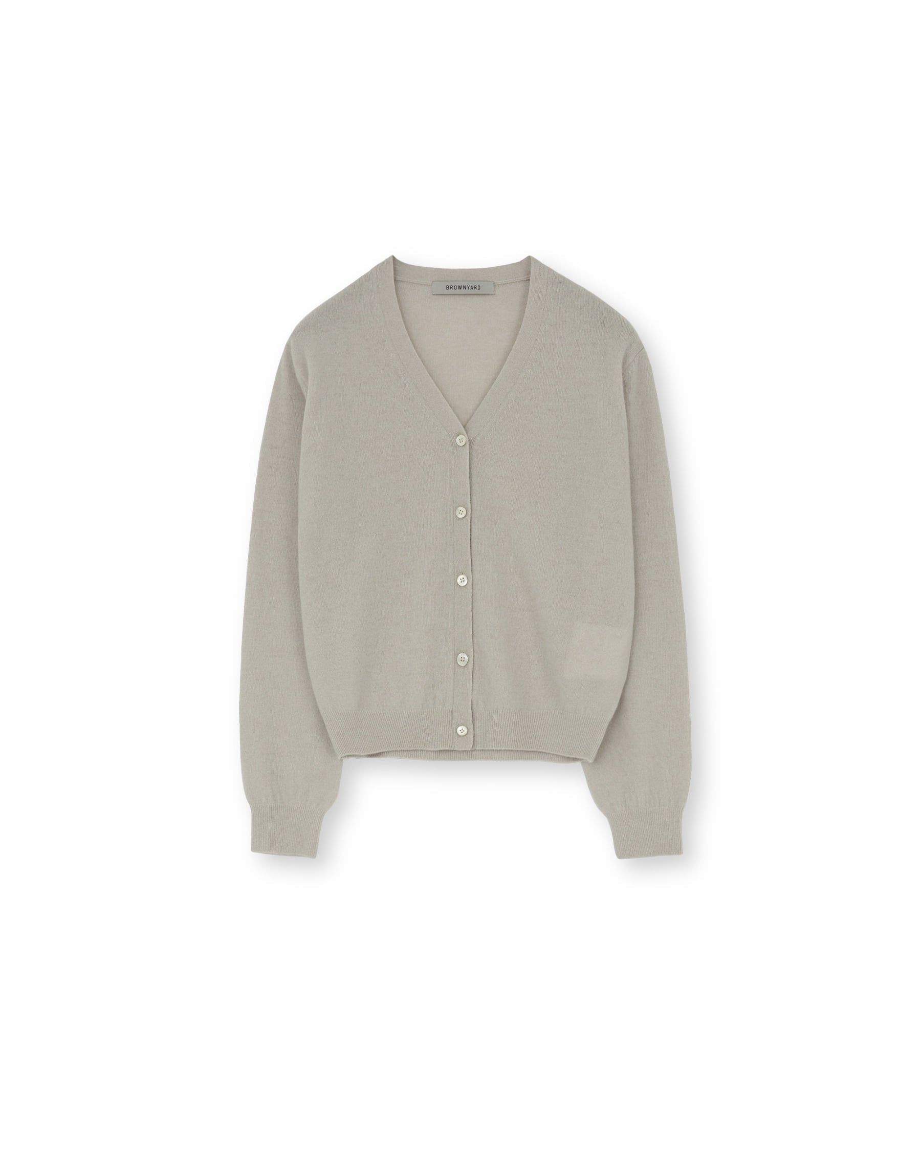 Brownyard - Cashmere V Neck Cardigan (Ivory) product image 3 | TRAB K-Fashion Australia