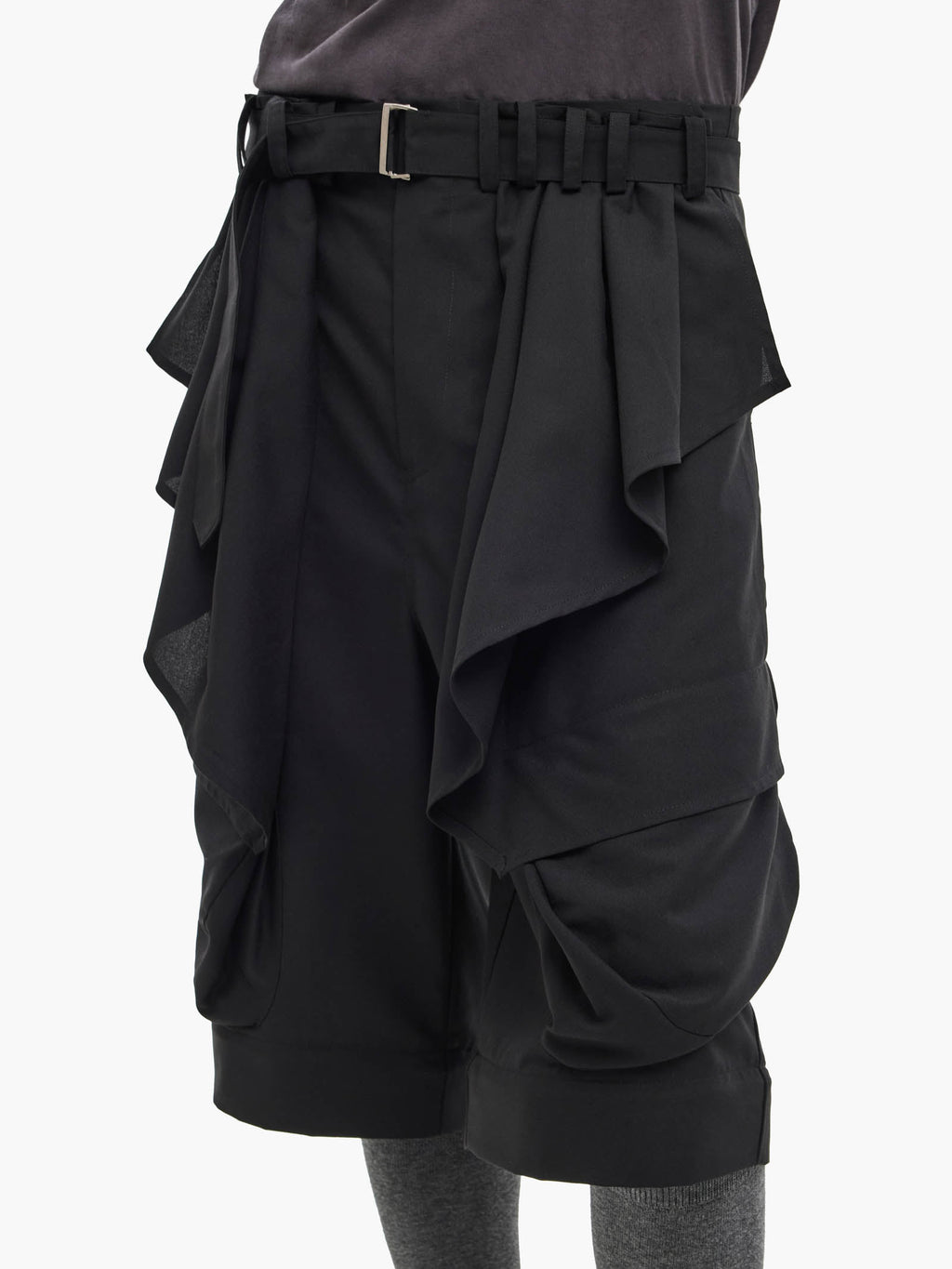 Jiyong Kim - Detachable Draped Trousers (Black) product image 9 | TRAB K-Fashion Australia
