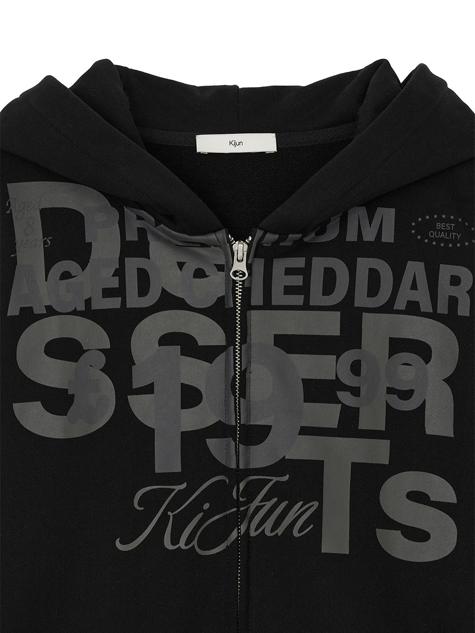 Kijun - Grocery Hoodie Zip-up (Black) product image 8 | TRAB K-Fashion Australia