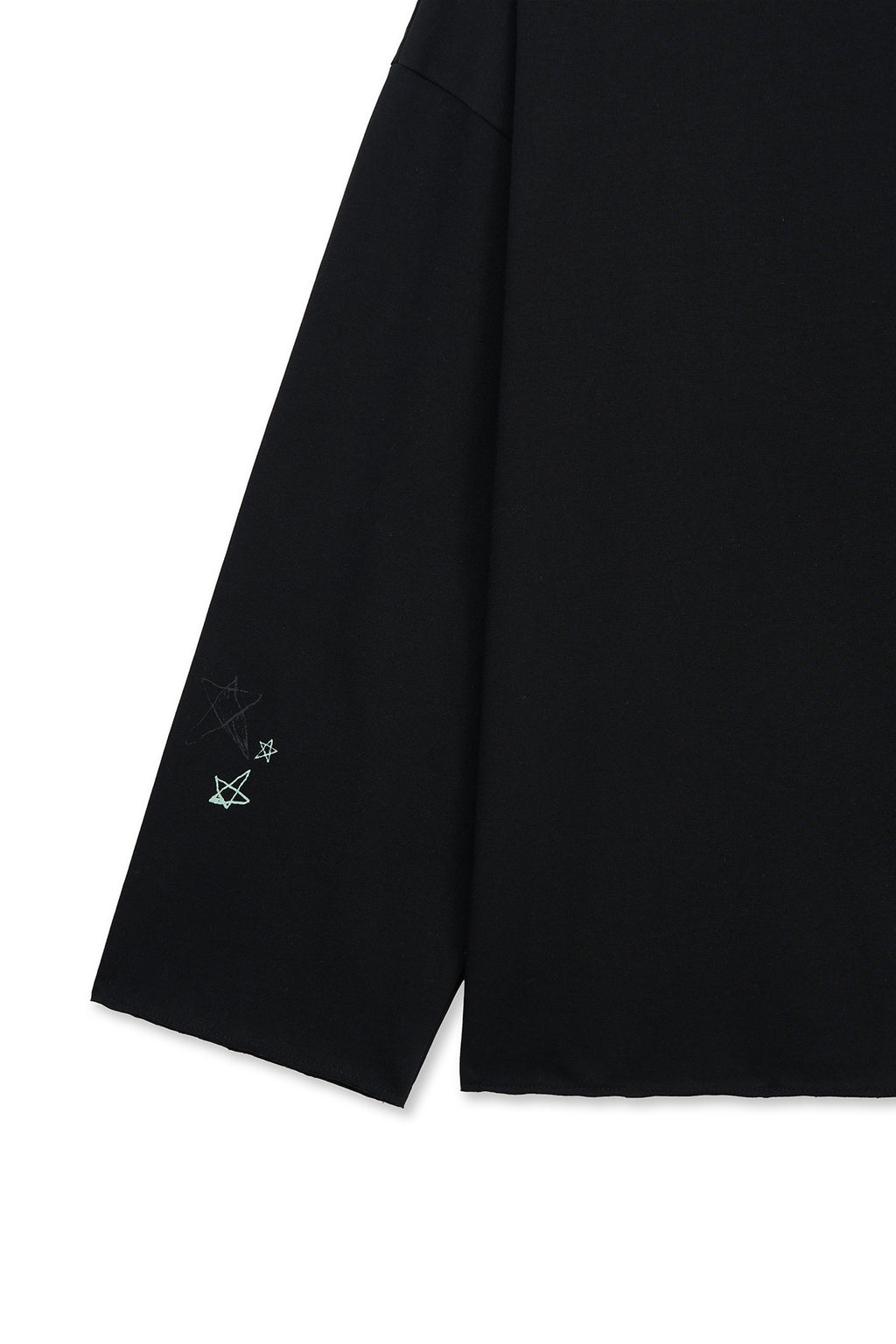 Matin Kim - Raw Hem Finished Boat Neck Top (Black) product image 3 | TRAB K-Fashion Australia