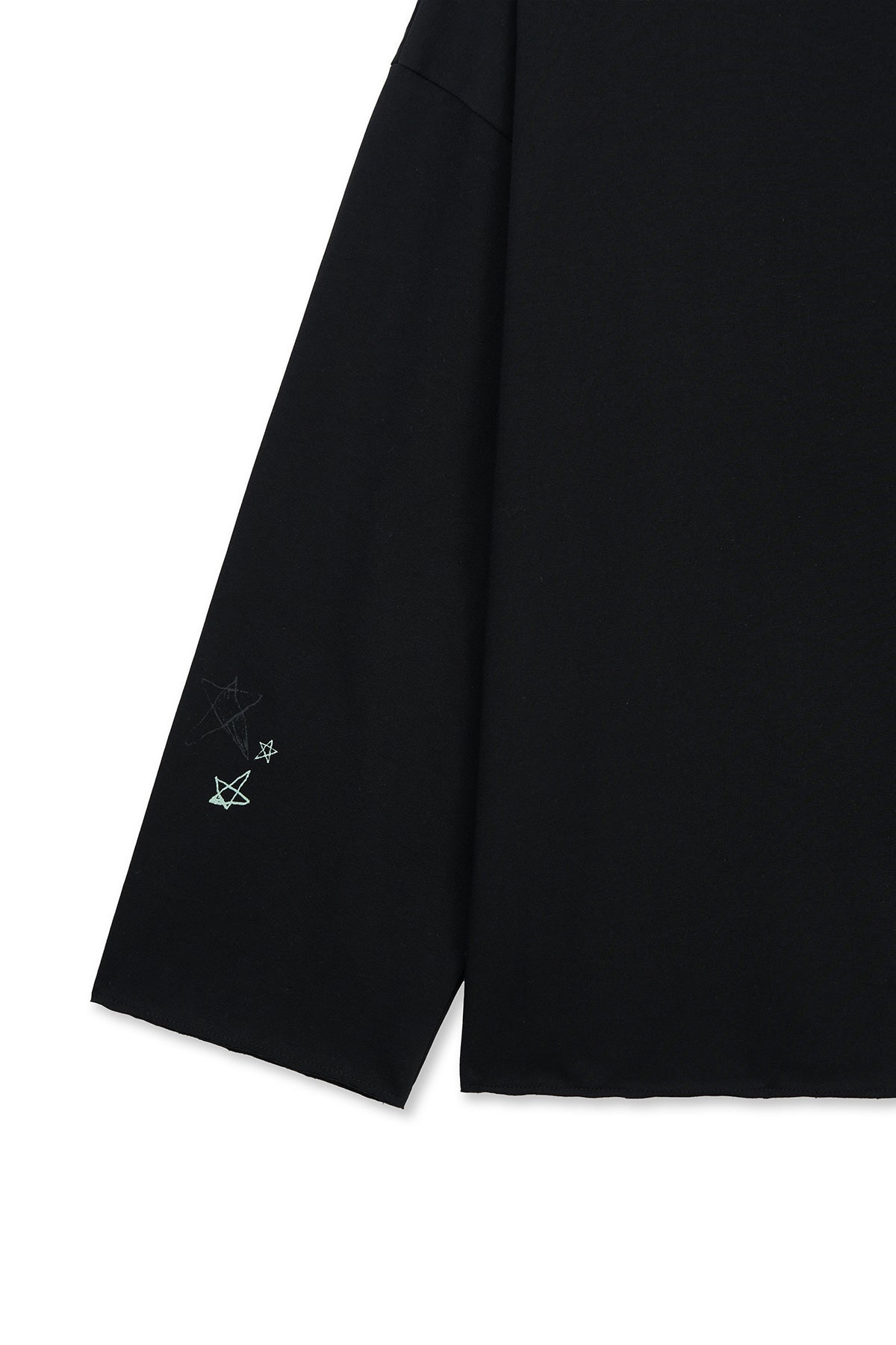 Matin Kim - Raw Hem Finished Boat Neck Top (Black) product image 3 | TRAB K-Fashion Australia