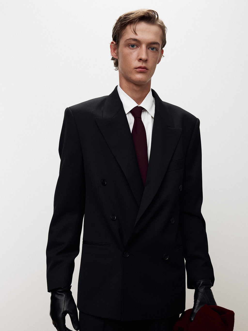Tonywack - Wool Twill Double-Breasted Tailored Jacket (Black) product image 9 | TRAB K-Fashion Australia