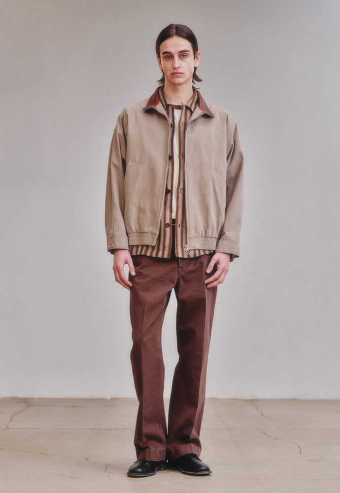 Art if acts - Washed Leather Collar Jacket (Beige) product image 4 | TRAB K-Fashion Australia