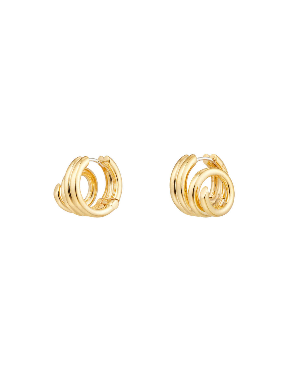 Numbering - Diagonal Coil Hoop Earrings #8101 product image 15 | TRAB K-Fashion Australia