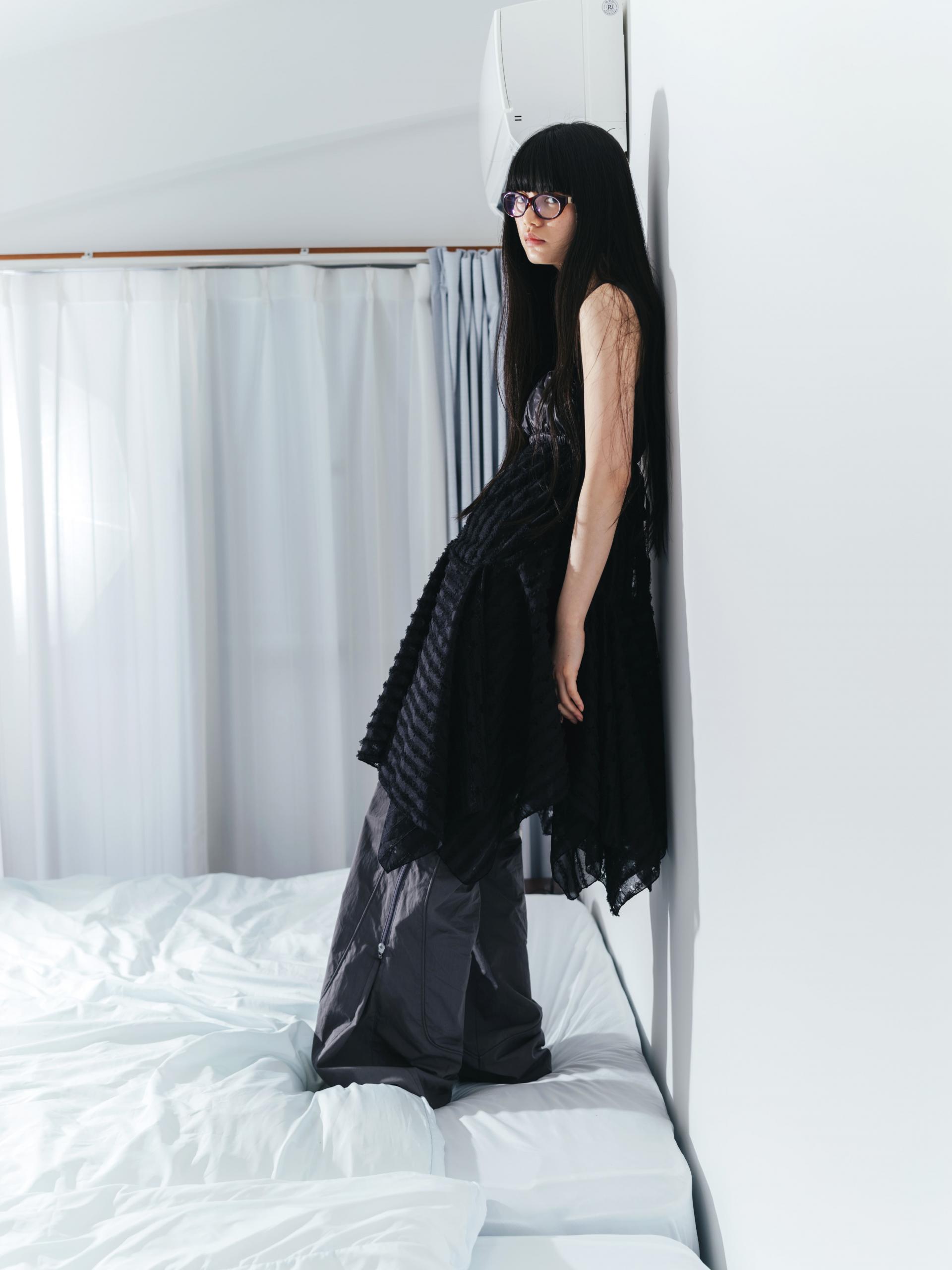Coyseio - Square Neck Lace Dress (Black) product image 6 | TRAB K-Fashion Australia
