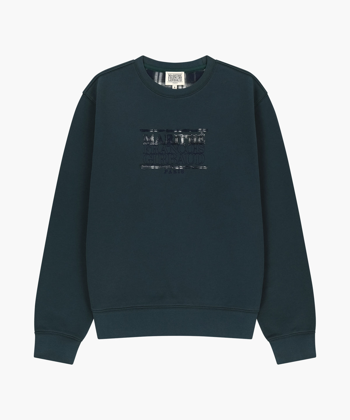 Marithe & Francois Girbaud - Classic Logo Check Applique Sweatshirt (Dark Green) product image 5 | TRAB K-Fashion Australia