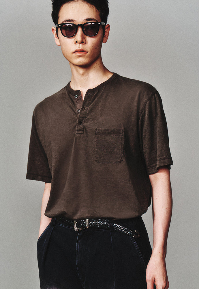 Art if acts - Henley S/S Tee (Faded Charcoal) product image 6 | TRAB K-Fashion Australia