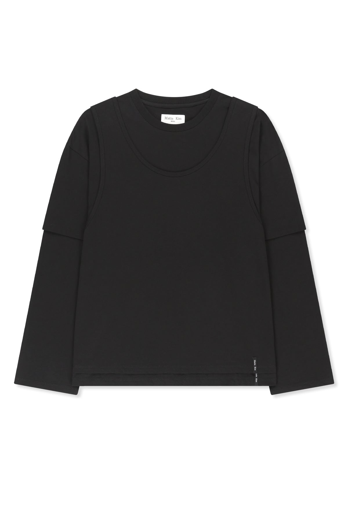 Matin Kim - Cross Back Layered Top (Black) product image 1 | TRAB K-Fashion Australia
