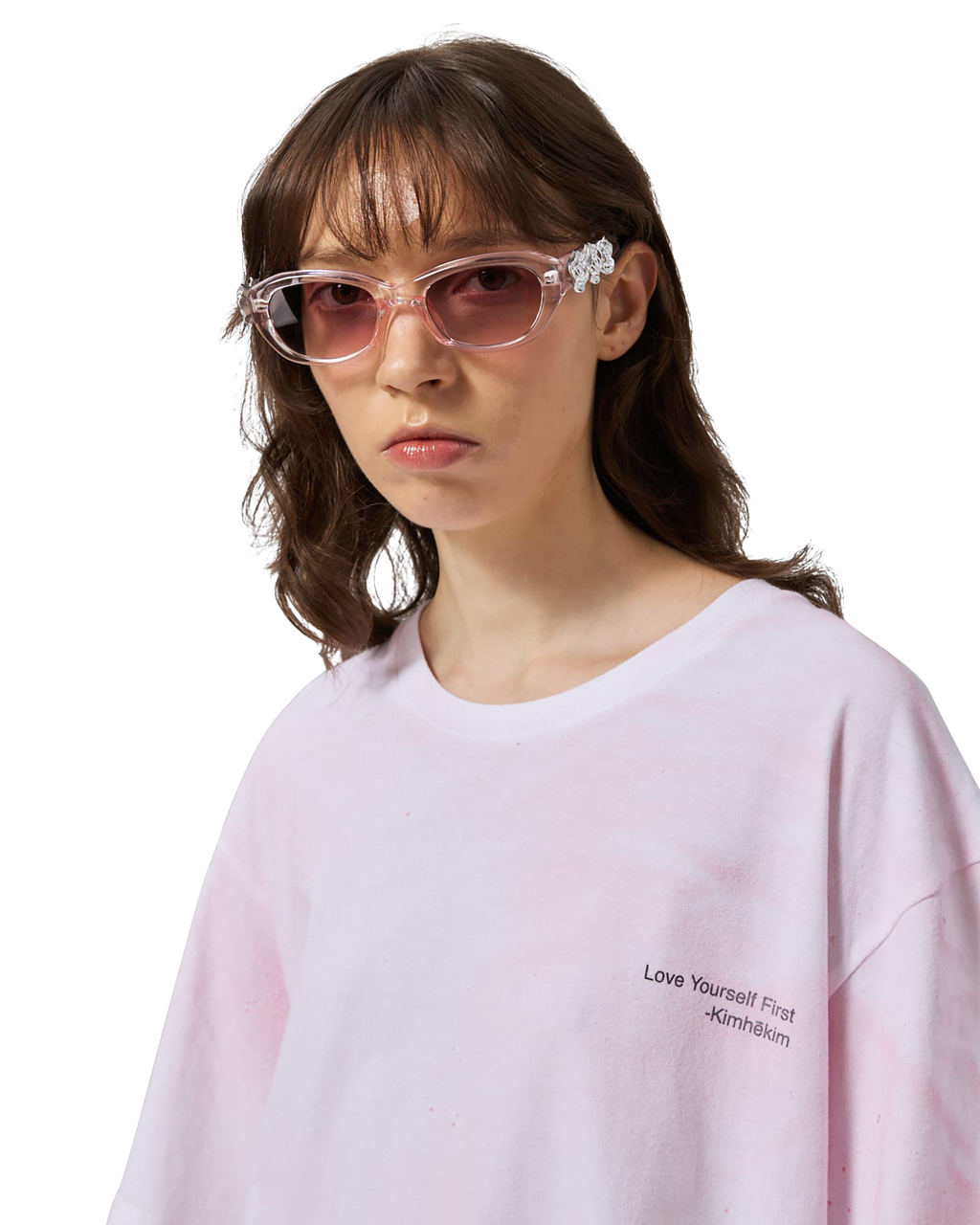Kimhe Kim - Spray Dyed T-Shirt (White) product image 8 | TRAB K-Fashion Australia