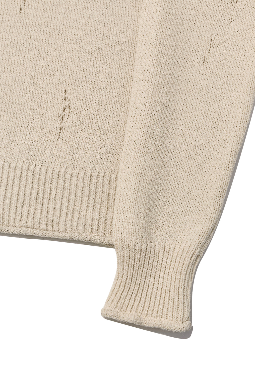 Matin Kim - Crack Logo Vintage Knit Pullover (Beige) product image 4 | TRAB K-Fashion Australia