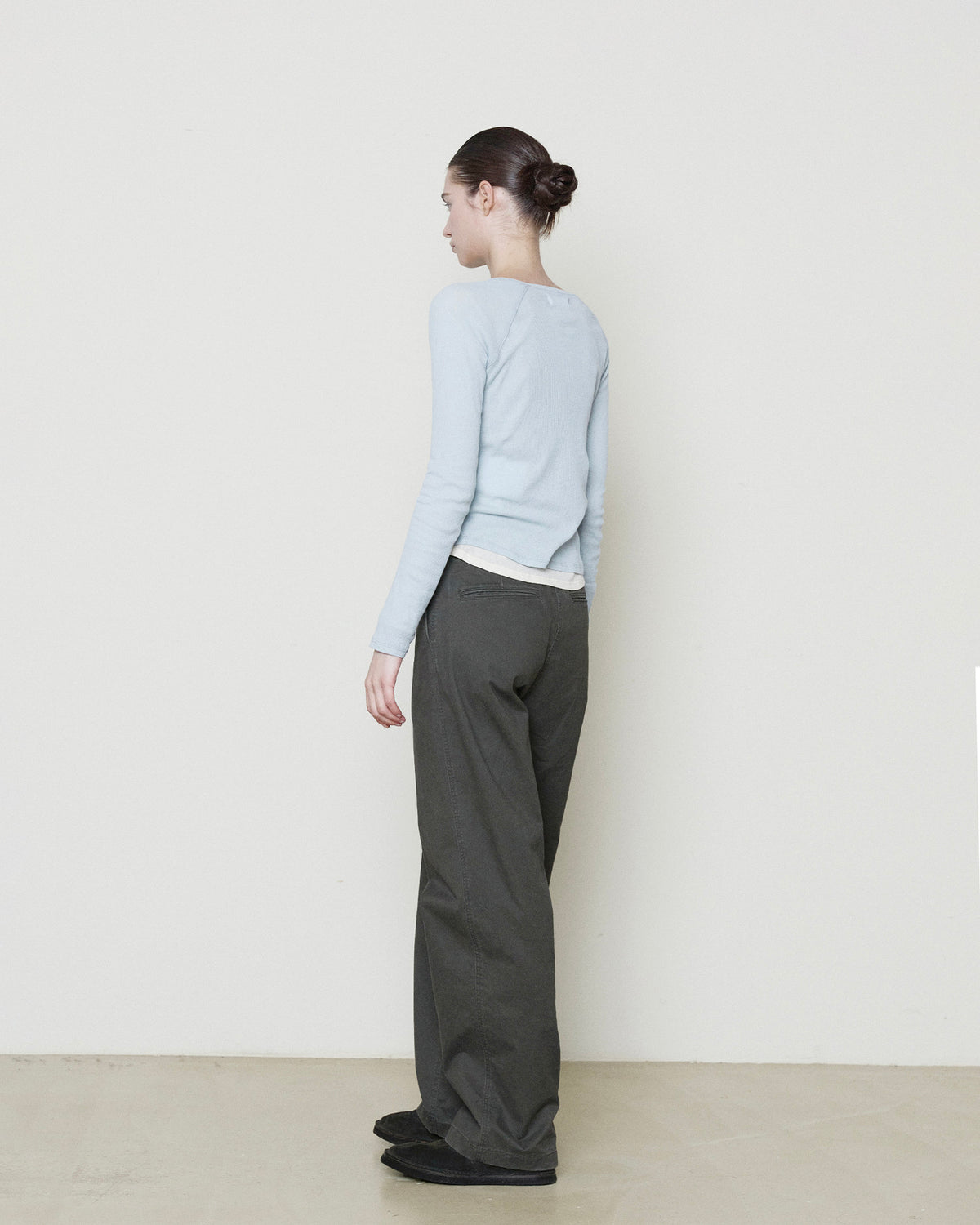 Brownyard - Washed Two Tuck Pants (Charcoal) product image 3 | TRAB K-Fashion Australia