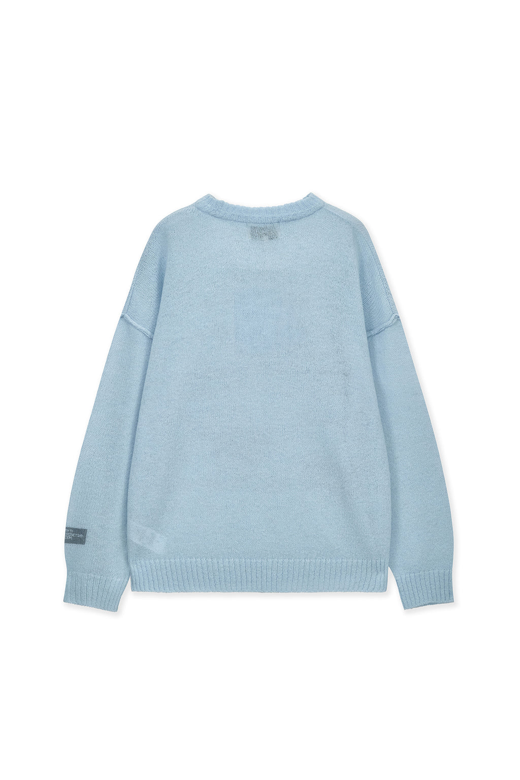Matin Kim - Graffiti Artwork Knit Pullover (Light Blue) product image 2 | TRAB K-Fashion Australia