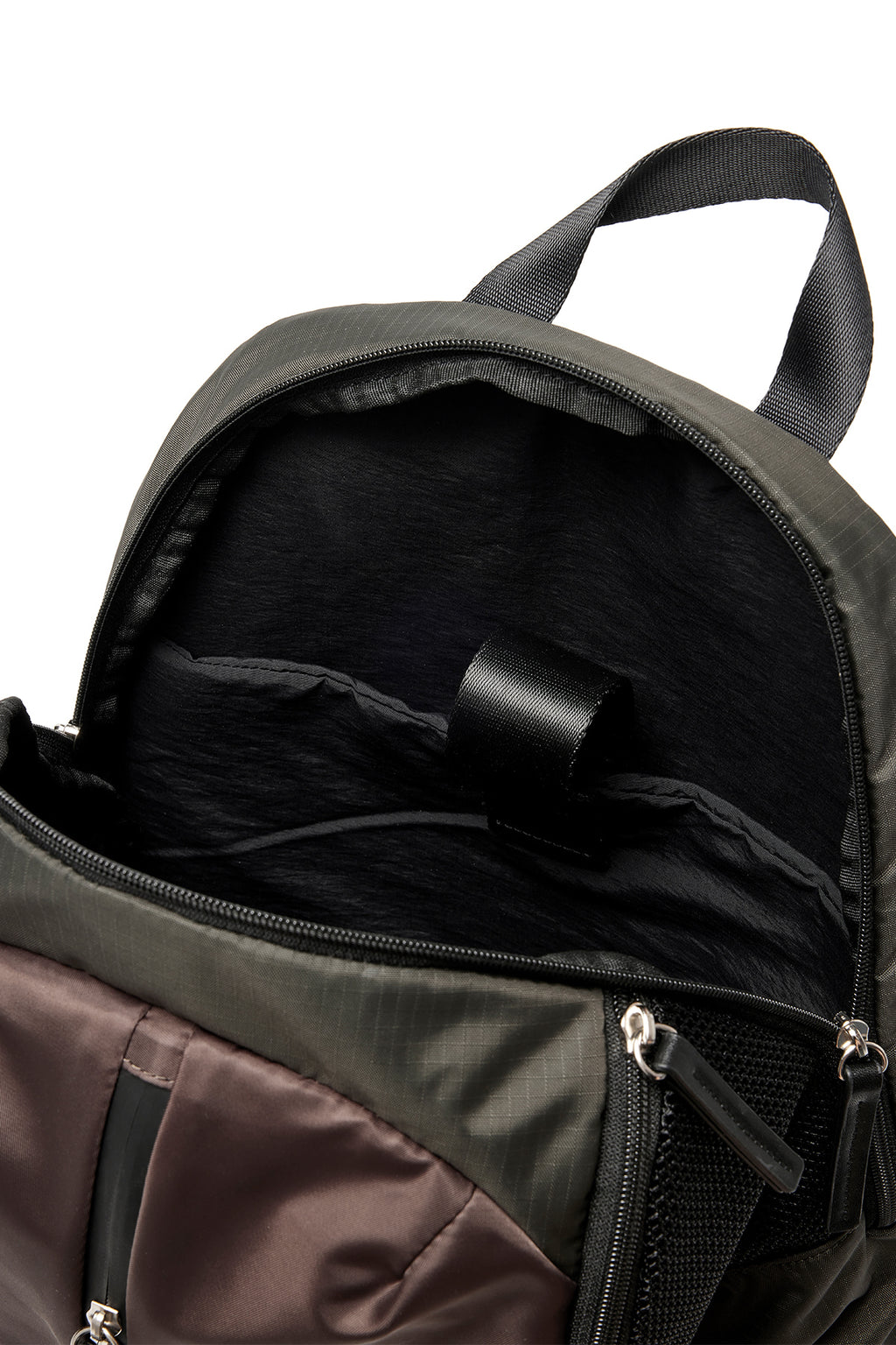 Matin Kim - Explorer Zipper Back Pack (Khaki) product image 4 | TRAB K-Fashion Australia