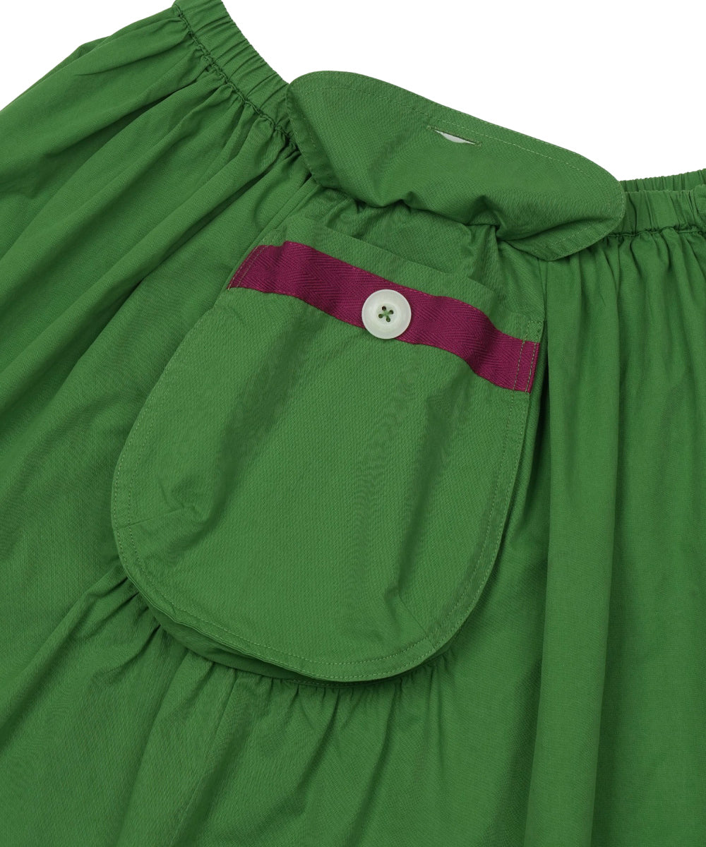Coyseio - Big Pocket Shirring Skirt Jolly (Green) product image 15 | TRAB K-Fashion Australia