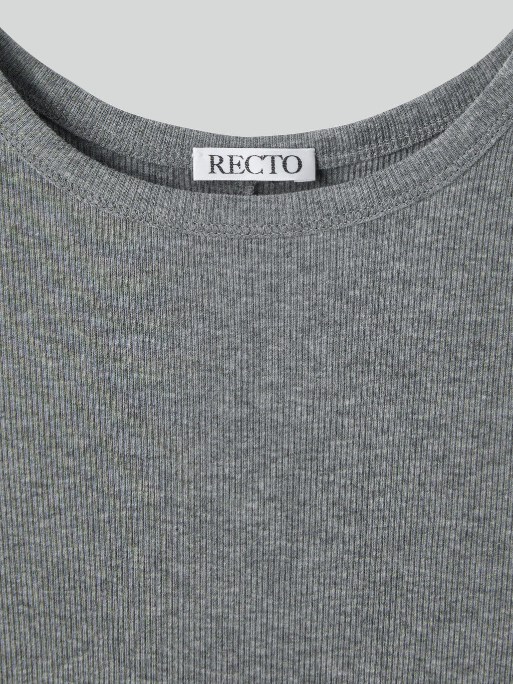 Recto - Deep Scoop Tank Top (Melange Grey) product image 3 | TRAB K-Fashion Australia