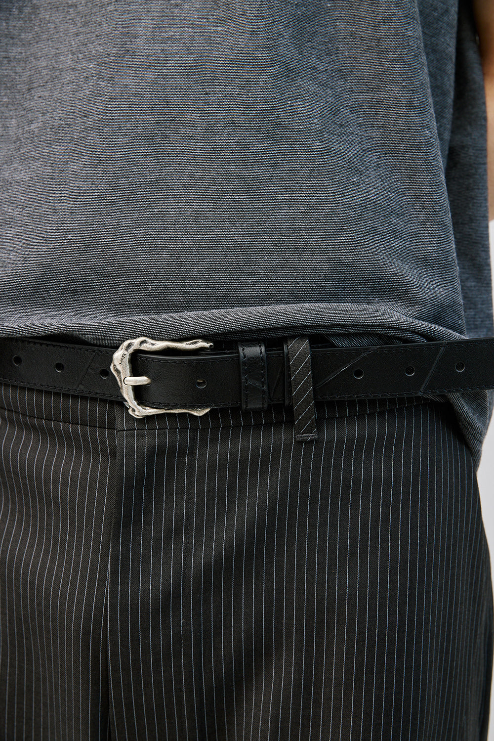 Hatchingroom - Rock Buckle Belt Slash (Black) product image 10 | TRAB K-Fashion Australia