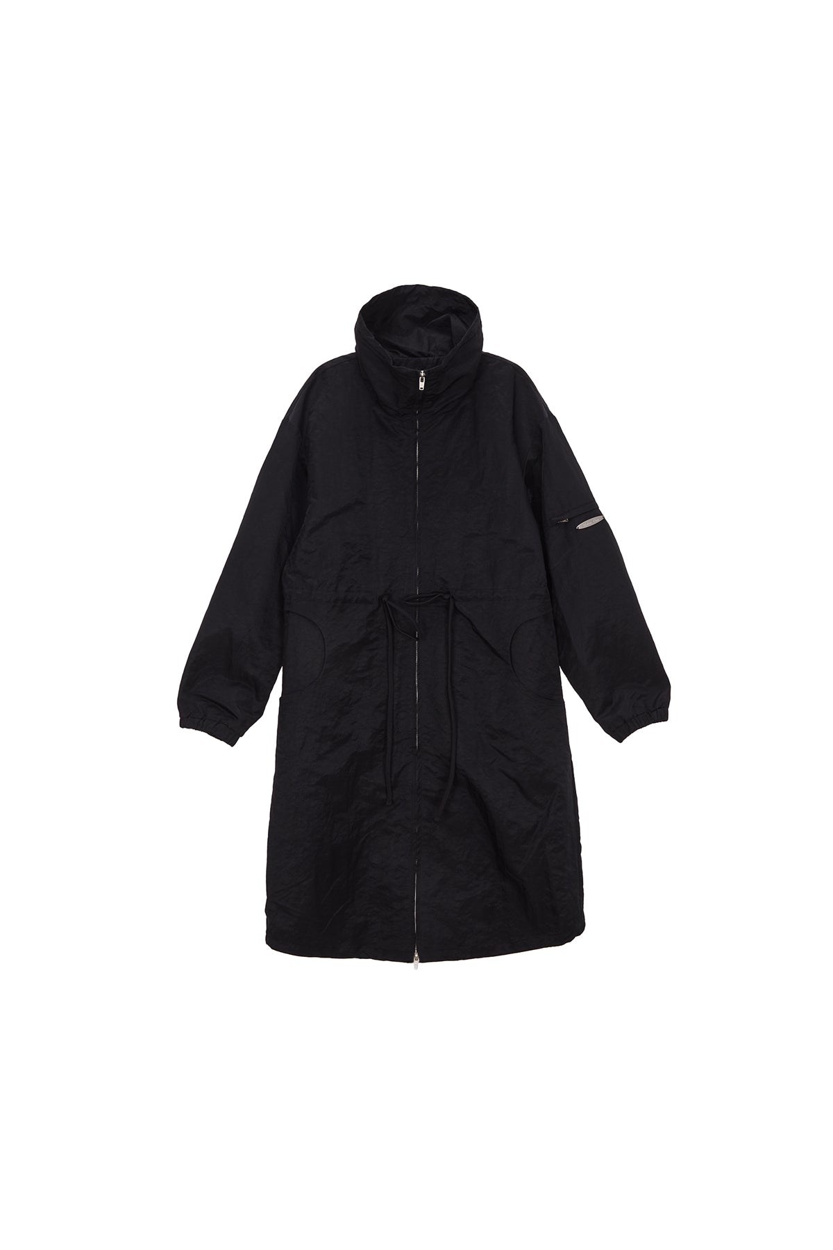 Matin Kim - Two Tone String Light Coat (Black) product image 1 | TRAB K-Fashion Australia