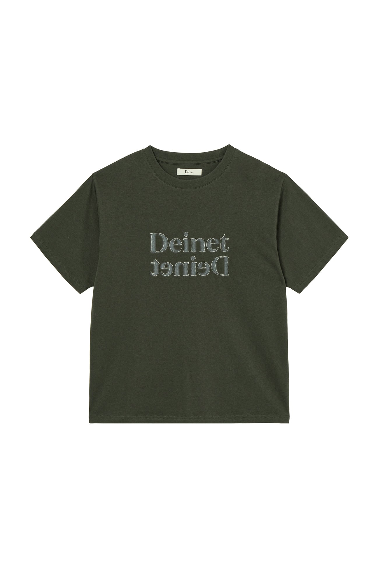 Deinet - Brushed Stitch Point Regular T-Shirt (Charcoal) product image 1 | TRAB K-Fashion Australia
