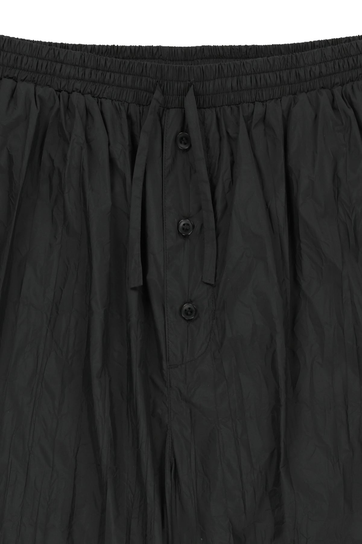 Matin Kim - Nylon Crinkle Wide Pants (Black) product image 3 | TRAB K-Fashion Australia