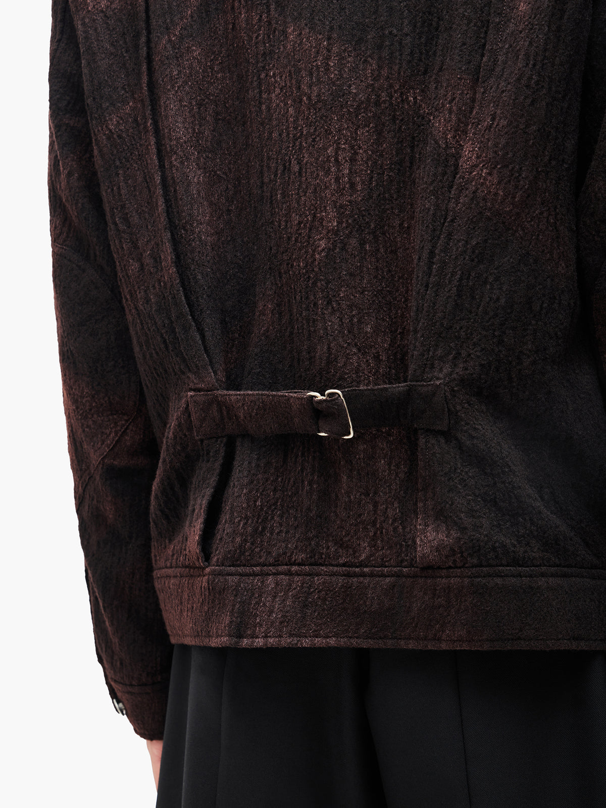 Jiyong Kim - Sun-Bleached Wool Trucker Jacket (Black) product image 8 | TRAB K-Fashion Australia