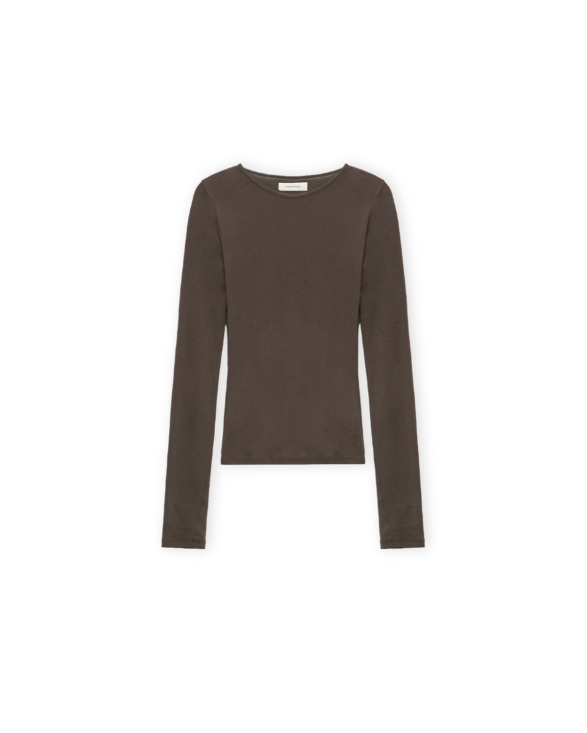 Brownyard - Ribbed Long Sleeve (Dark Brown) product image 4 | TRAB K-Fashion Australia
