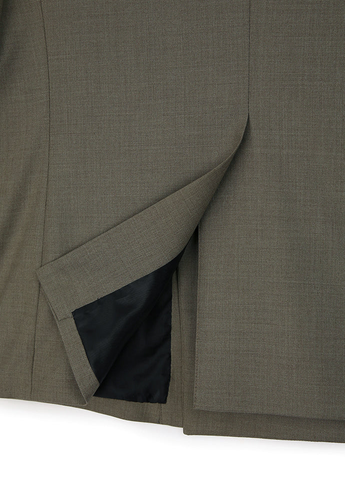 Tonywack - High Density Wool Hidden Button Blazer (Wool 100%) (Bronze Beige) product image 13 | TRAB K-Fashion Australia