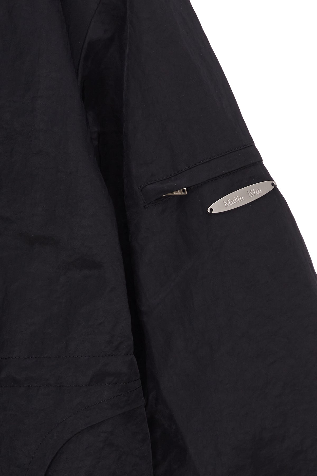 Matin Kim - Two Tone String Light Coat (Black) product image 4 | TRAB K-Fashion Australia