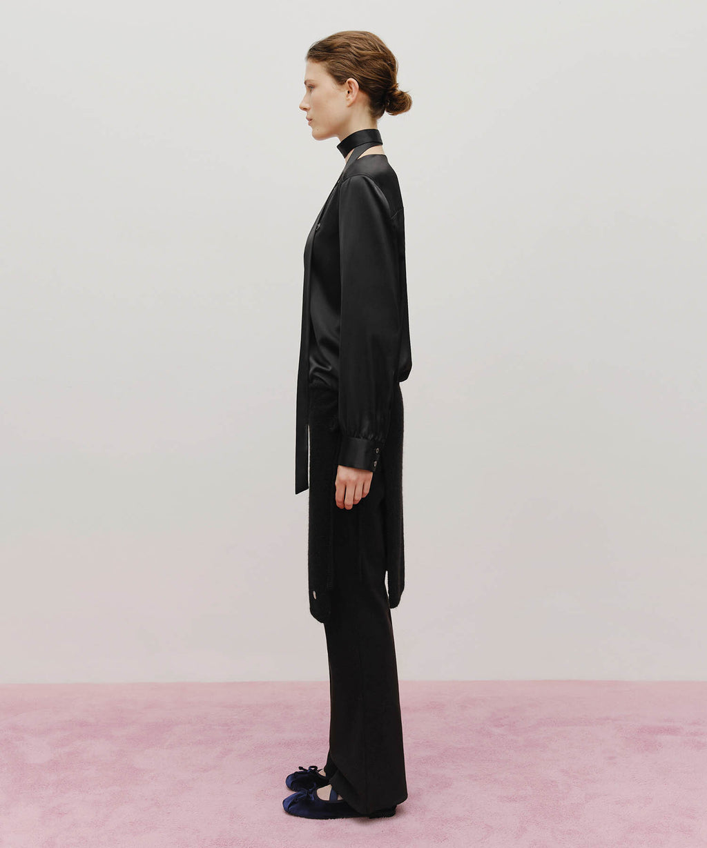 Marithe & Francois Girbaud - Knit Layered Skirt (Black) product image 4 | TRAB K-Fashion Australia